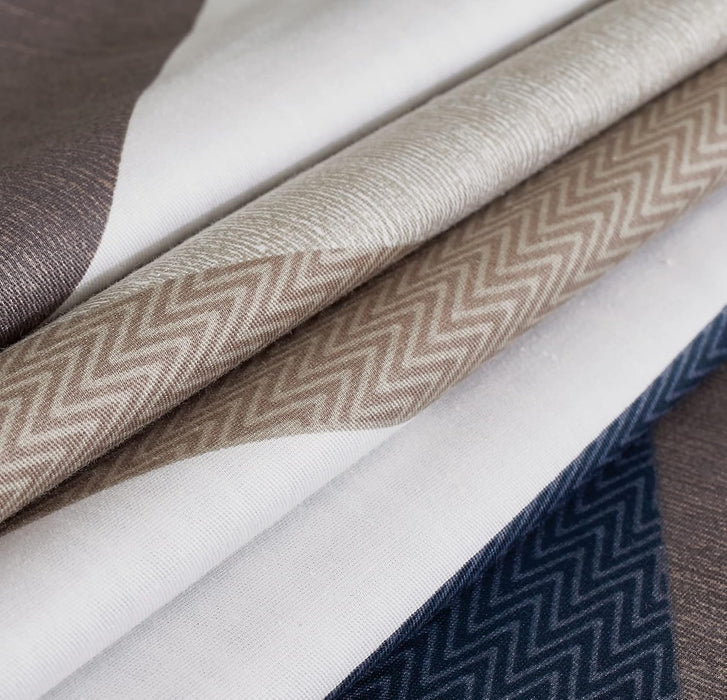 Super King Size 100% Cotton Oliver Reversible Printed Quilt Cover Set