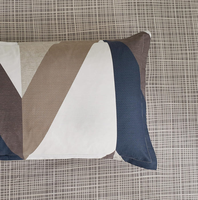 Super King Size 100% Cotton Oliver Reversible Printed Quilt Cover Set