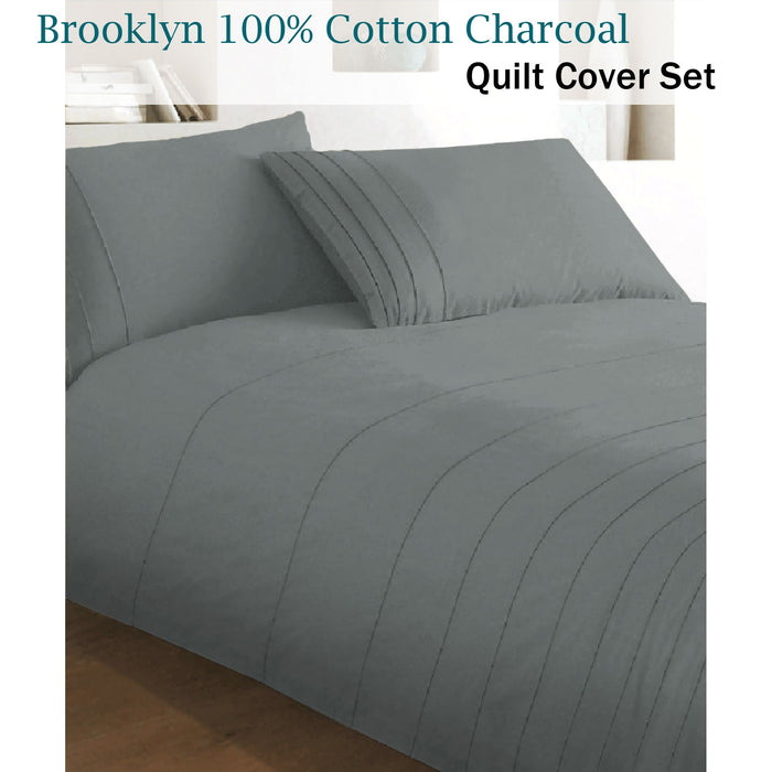 Charcoal Quilt Cover Set King