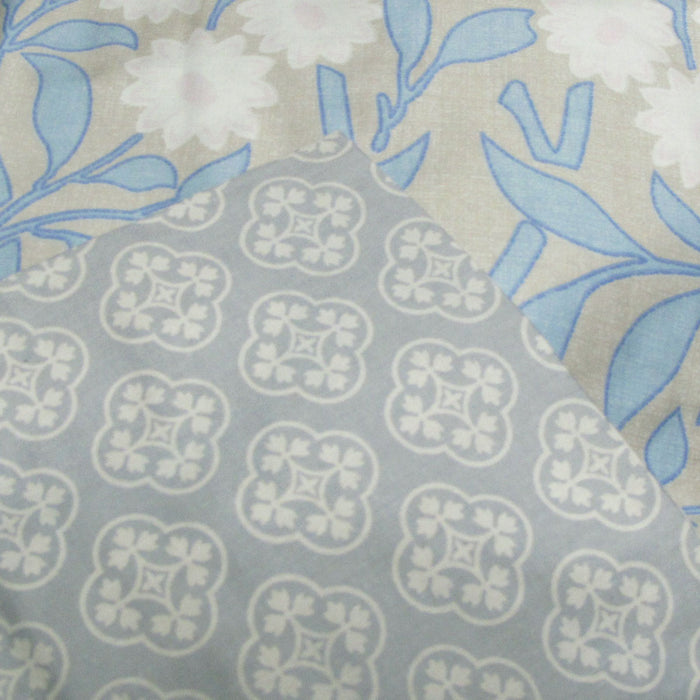 250Tc Florence Cotton Reversible Quilt Cover Set Queen