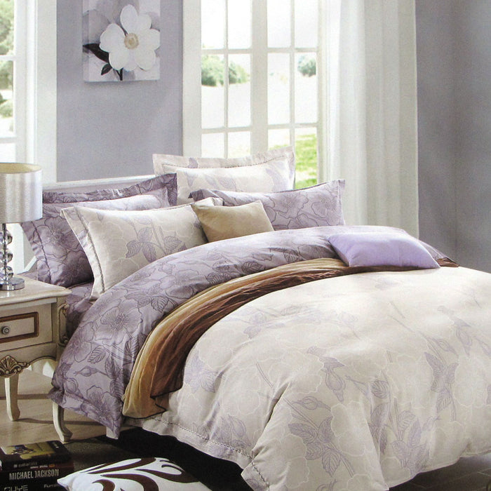 250Tc Gilmore Cotton Reversible Quilt Cover Set Queen