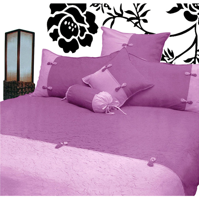 Scrunchie Orchid Quilt Cover Set King