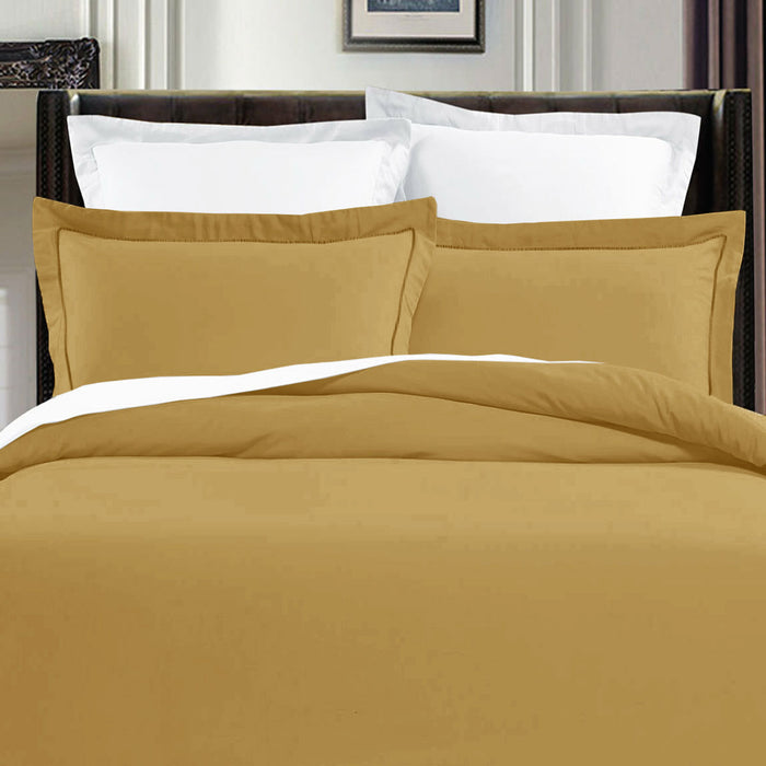 Pima Cotton Royal Gold Quilt Cover Set King