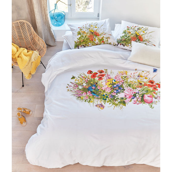 Amazing Flowers Multi Cotton Quilt Cover Set Queen