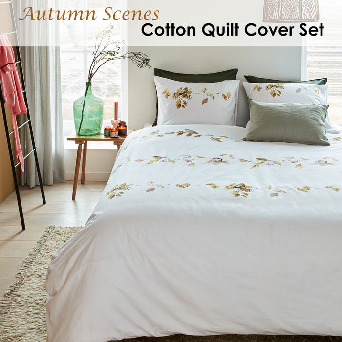 Autumn Scenes Cotton Quilt Cover Set King