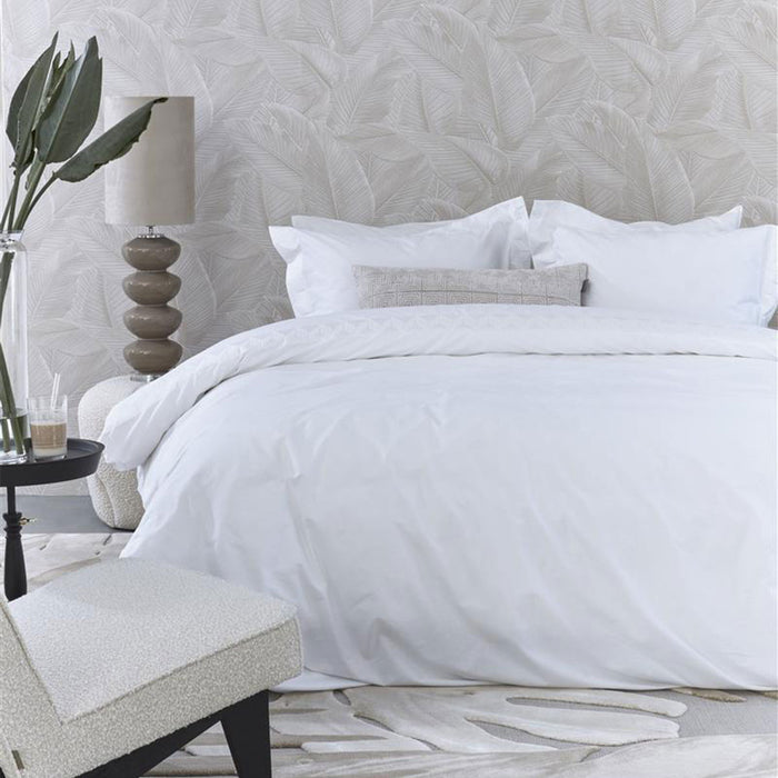 Elowen White Cotton Quilt Cover Set King