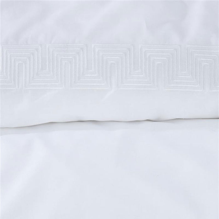 Elowen White Cotton Quilt Cover Set King