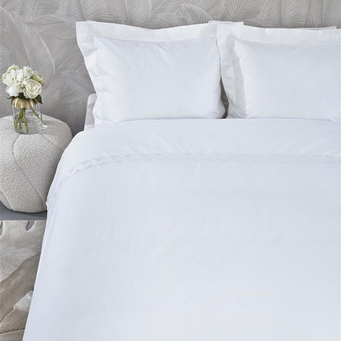 Elowen White Cotton Quilt Cover Set King