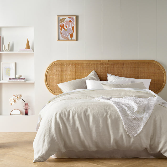 Natural French Linen Quilt Cover Set King