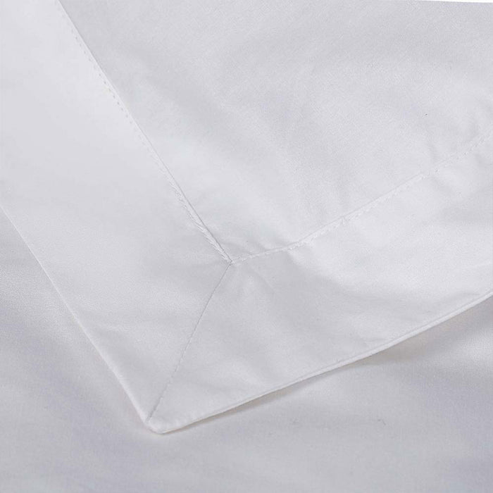 White Tailored Hotel Deluxe Cotton Quilt Cover Set Super King
