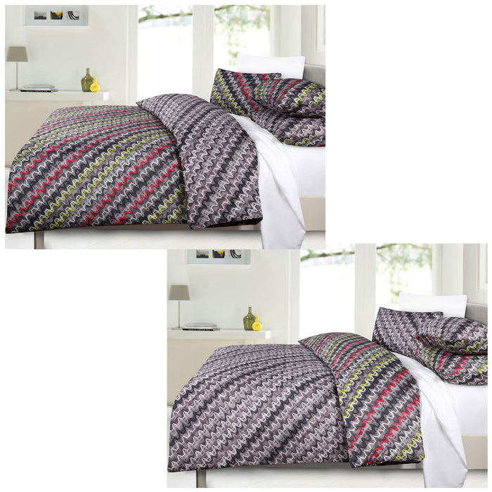 Mutated Dna Reversible Quilt Cover Set - King