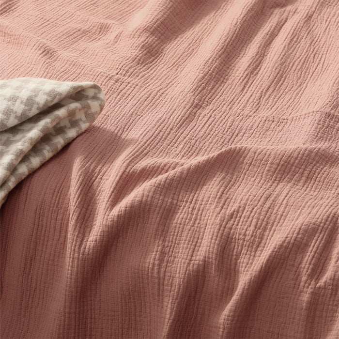 Hugo Clay Cotton Gauze Quilt Cover Set King