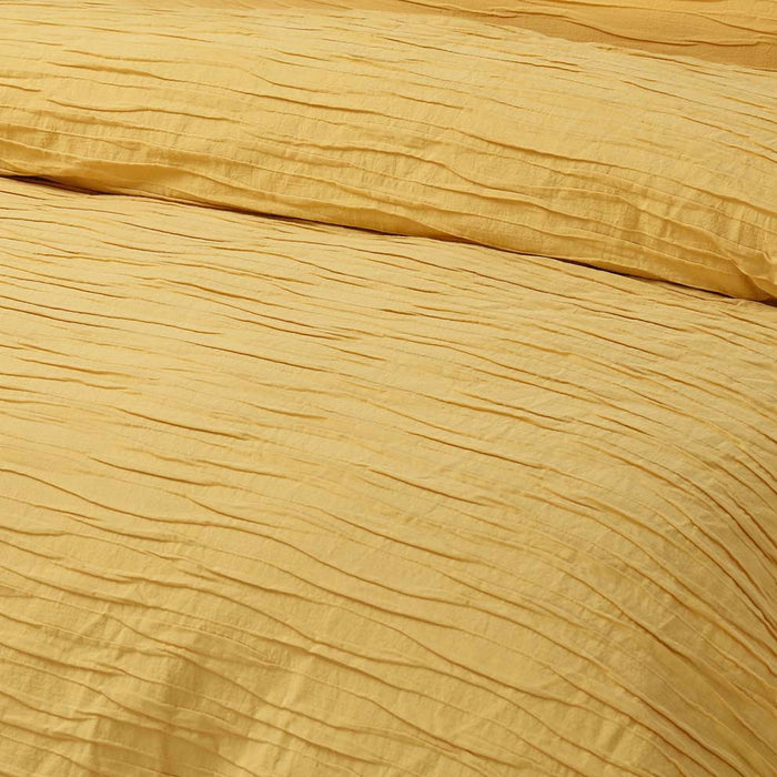 Malvern Ochre Cotton Quilt Cover Set King