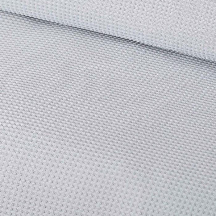Silver Waffle Polyester Quilt Cover Set Single