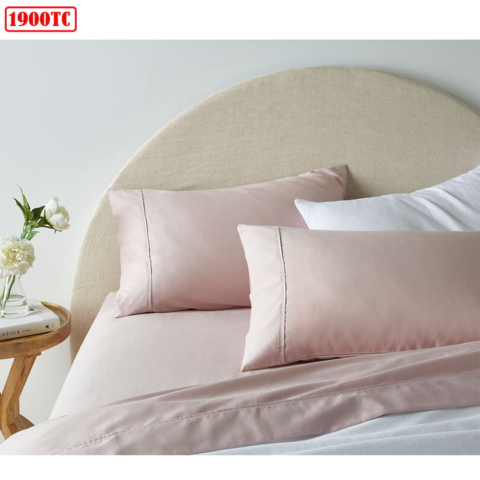 1900Tc Cotton Rich Sheet Set Blush King
