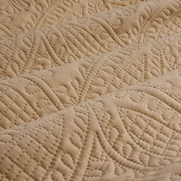 Chateau Cinnamon Embossed Quilt Cover Set King