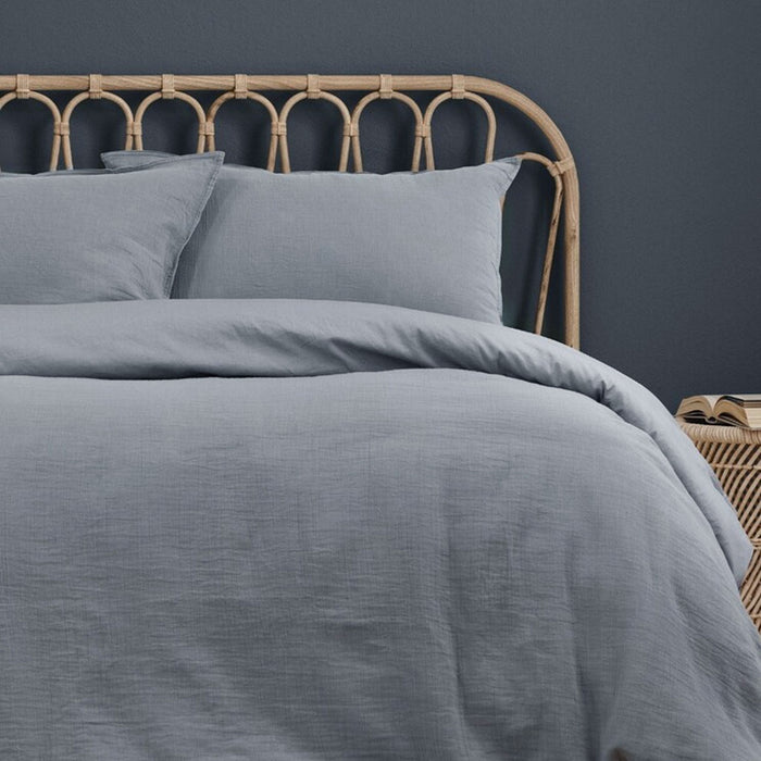 Earth Grey Cotton Gauze Quilt Cover Set King