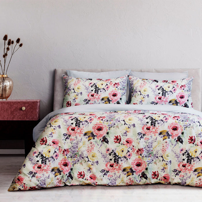 Holly Printed Floral Quilt Cover Set King