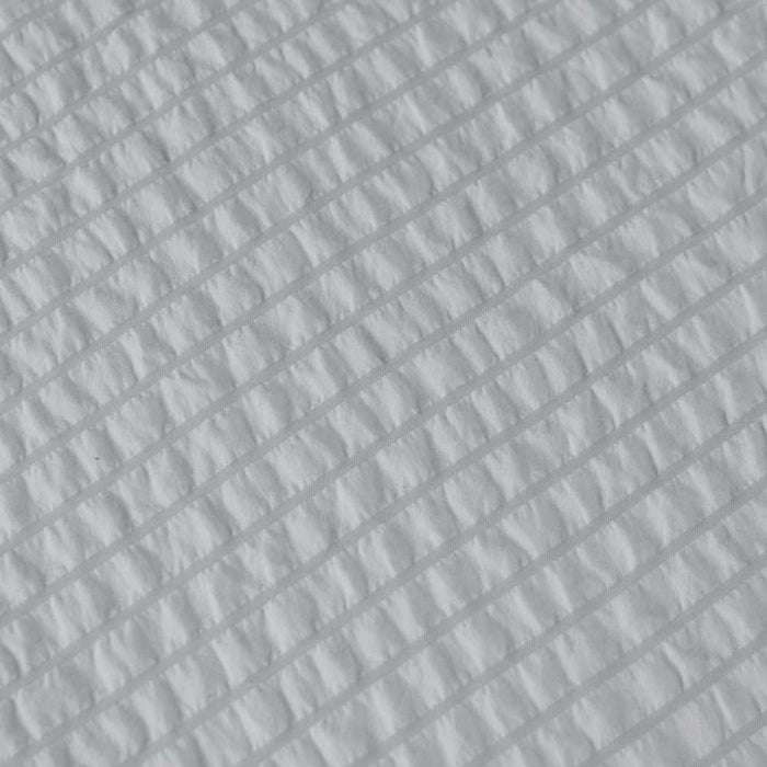 Ingrid Silver Seersucker Stripe Quilt Cover Set King