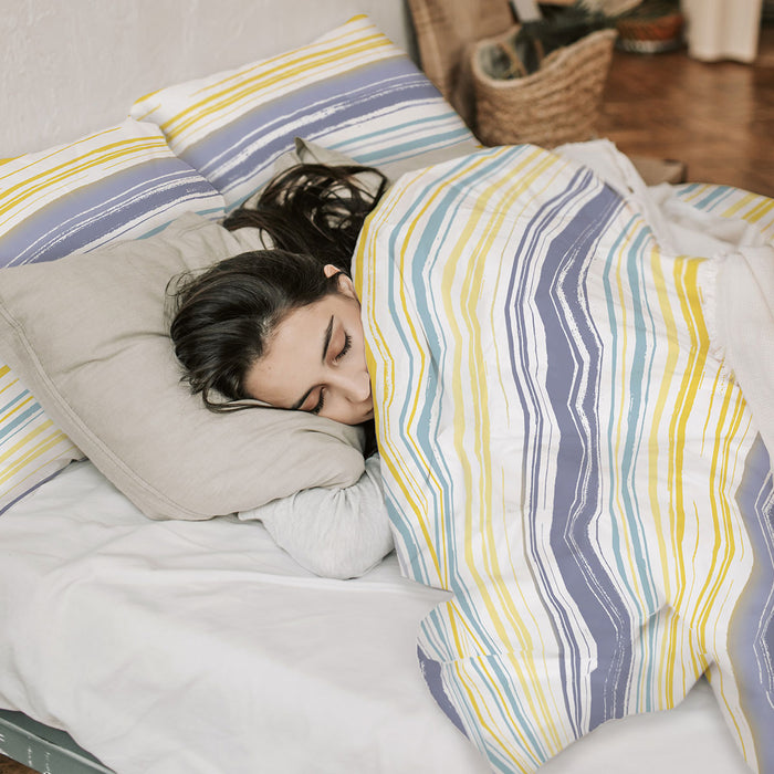 Milford Seafoam Polyester Cotton Quilt Cover Set King