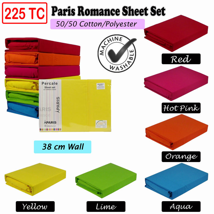 225Tc Sheet Set Red Double