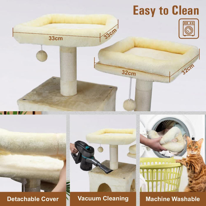 184Cm Road Cat Tree Tower Scratching Post Scratcher Condo With Big Hammock