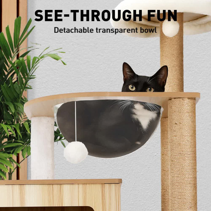 1.42M Cat Tree Tower Scratching Post Scratcher Cats Condo House Bed Furniture