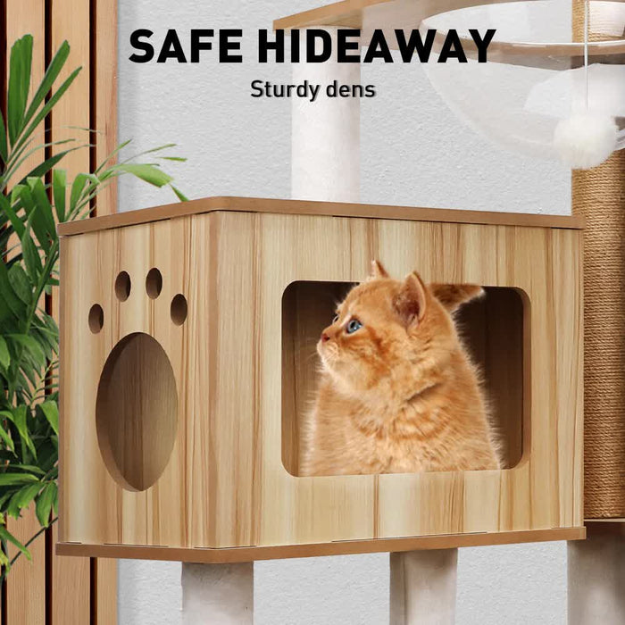 1.42M Cat Tree Tower Scratching Post Scratcher Cats Condo House Bed Furniture