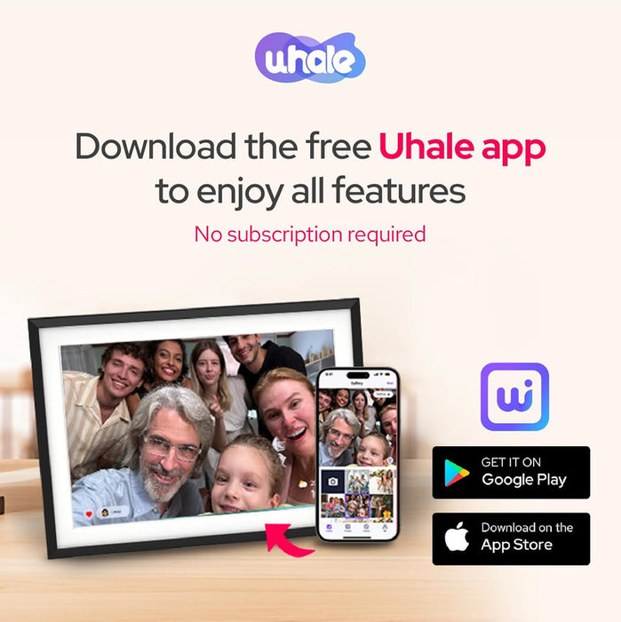 10.1 Inch Digital Picture Frame - 1280 * 800 Hd Wifi Enabled With Load From Phone Capability 32Gb Memory Touch Screen Photo Display Brown