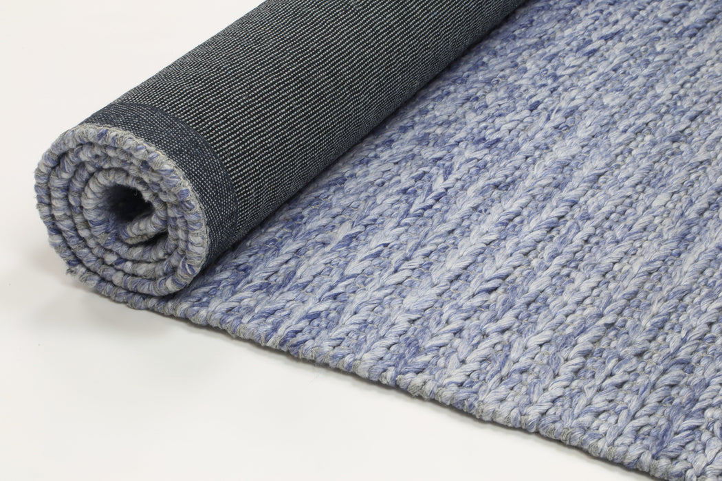 Cue Blue Wool Blend 240 Cm X 330 Cm Floor Rugs