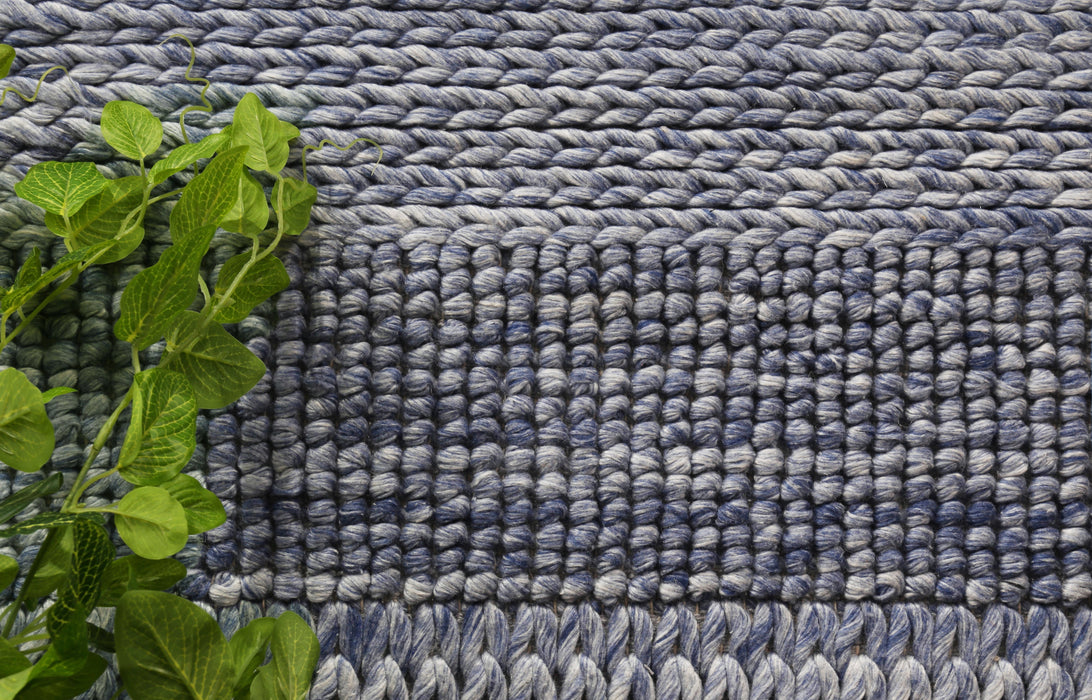 Blue Wool Blend 240 Cm X 330 Cm Floor Rugs