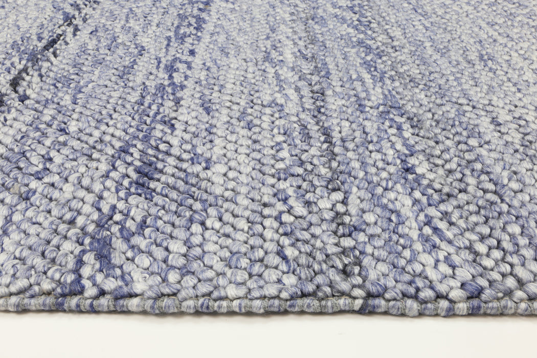 Loopy Blue Wool Blend 240 Cm X 330 Cm Floor Rugs