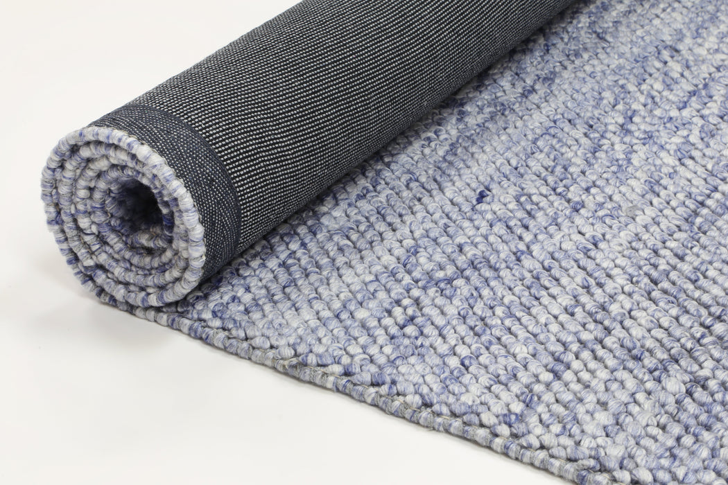 Loopy Blue Wool Blend 240 Cm X 330 Cm Floor Rugs