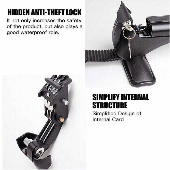 105Cm Universal Car Roof Racks Carrier Adjustable Cross Bars Aluminium Alloy Lockable