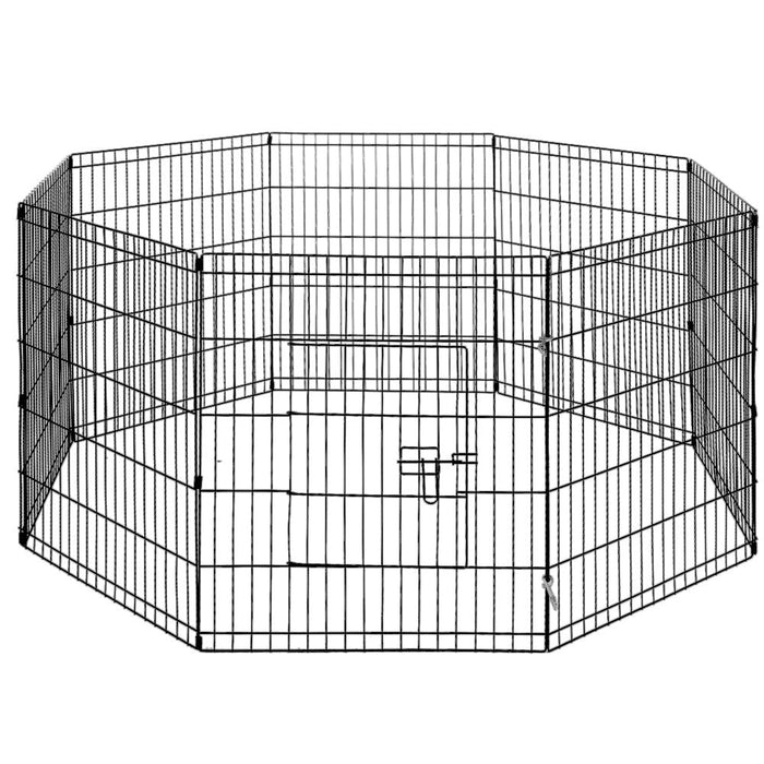 24" 8 Panel Pet Dog Playpen Puppy Exercise Cage Enclosure Fence Play Pen