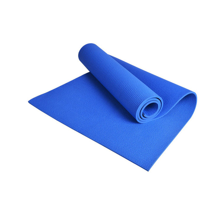 Extra Thick 6Mm Pvc Yoga Gym Pilate Mat Fitness Non Slip Exercise Board - Blue