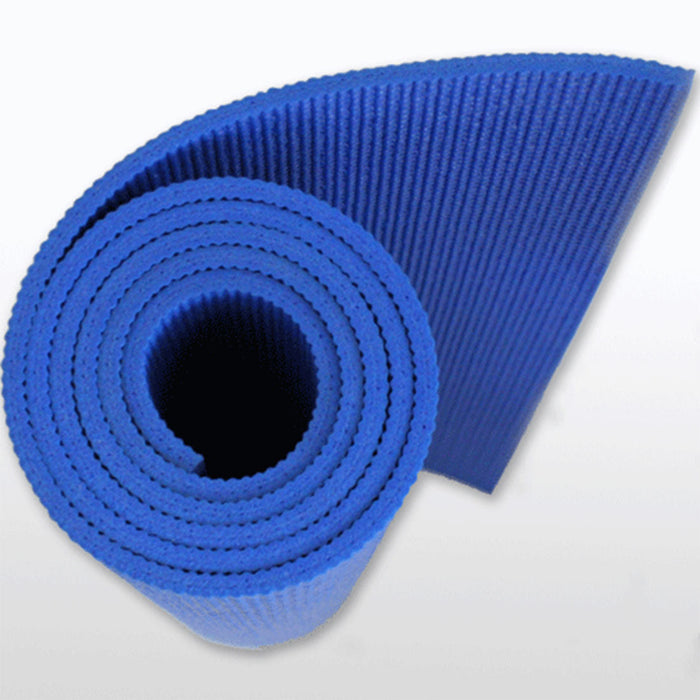 Extra Thick 6Mm Pvc Yoga Gym Pilate Mat Fitness Non Slip Exercise Board - Blue