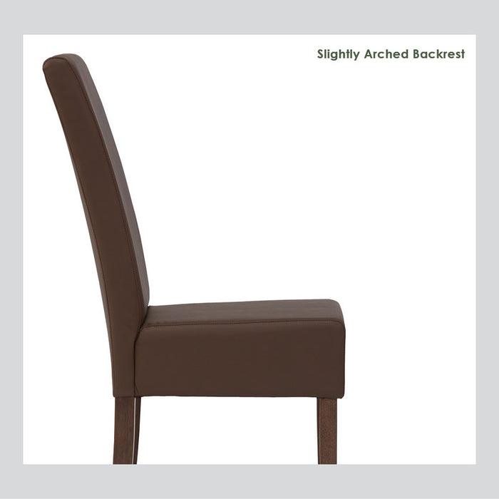 Mesi Dining Chair X2 - Natural Colour Legs Blue Colour Challis Fabric Upholstery