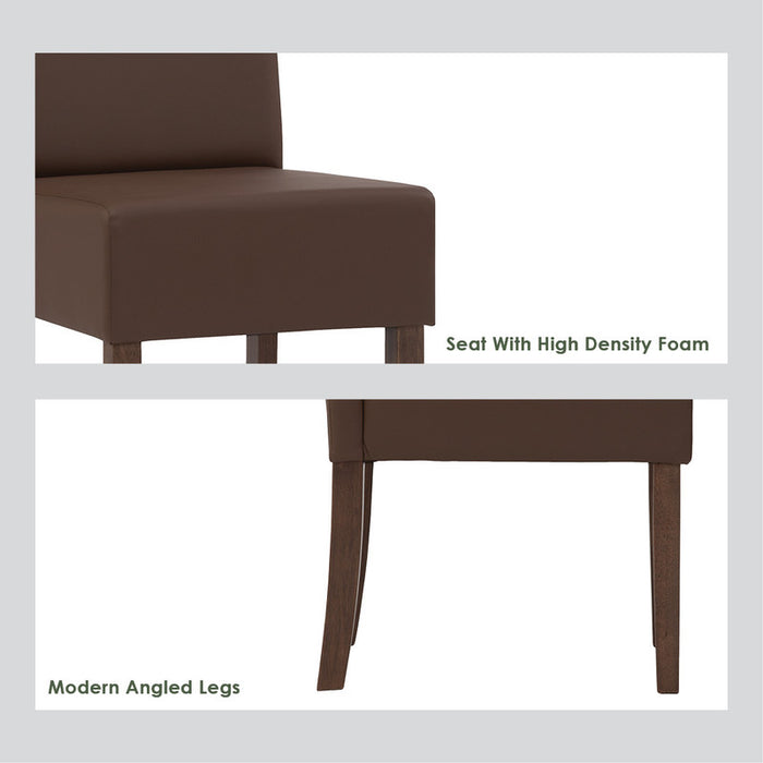 Mesi Dining Chair X2 - Natural Colour Legs Blue Colour Challis Fabric Upholstery