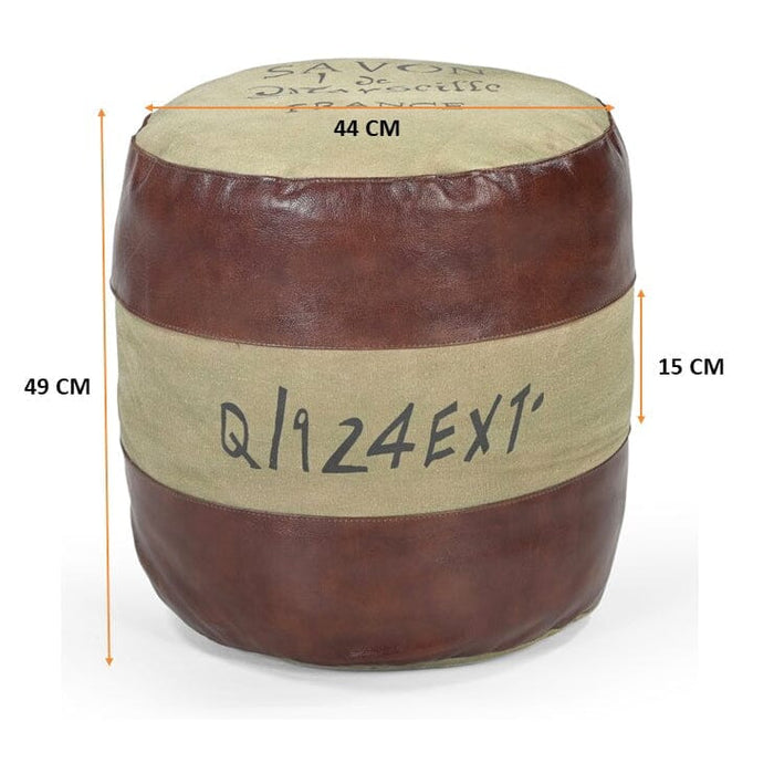 Savon France Round Hand Made Ottoman