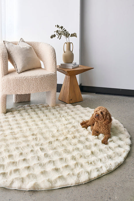 Washable Rug - Natural 100X100Cm
