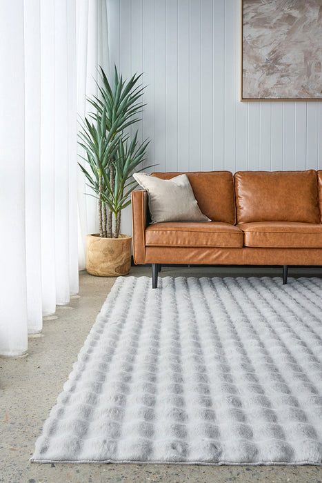 Washable Rug - Silver 140X70Cm