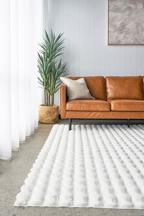 Washable Rug - White 160X100Cm