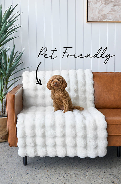 Washable Rug - White 270X180Cm