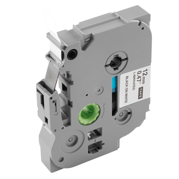 Label Maker Tape 4 Pack 0.47 In / 12 Mm Black On White Label Maker Refills Compatible For Various Types Of Brother P-Touch Labelers Durable & Long-Lasting Replacement For Letra Tag Tze-231