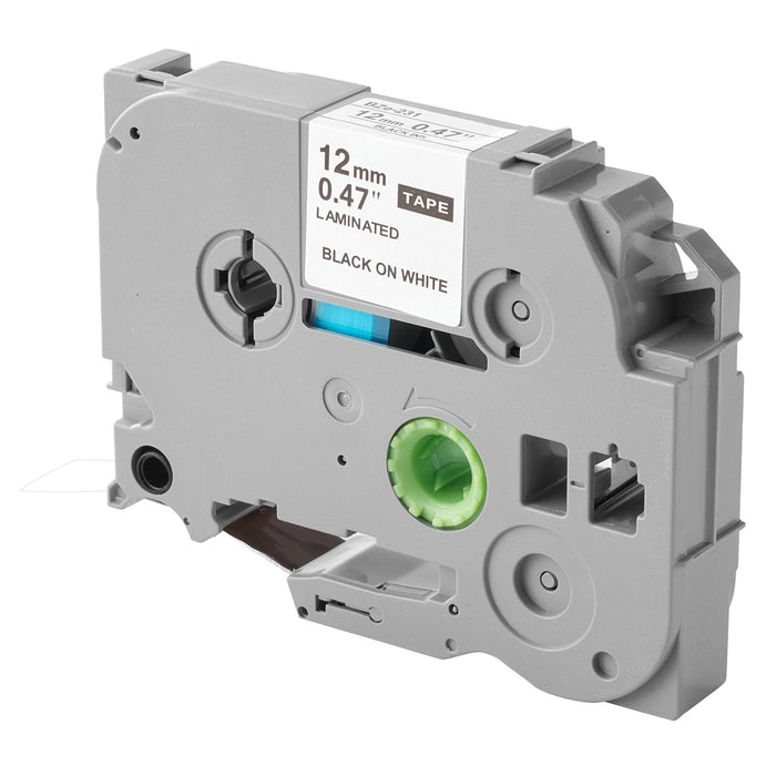Label Maker Tape 6 Pack 0.47 In / 12 Mm Coloured Label Maker Refills Compatible For Various Types Of Brother P-Touch Replacement For Letra Tag Tze-131 Tze-231 Tze-431 Tze-531 Tze-631 Tze-731