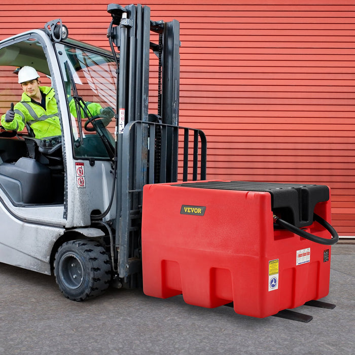 Portable Diesel & Gasoline Tank 182L 10.6 Gpm Flow Rate Diesel Fuel Tank With Electric Transfer Pump 4 M Hose Auto Fueling Nozzle Diesel Transfer Tank For Easy Fuel Transportation Red
