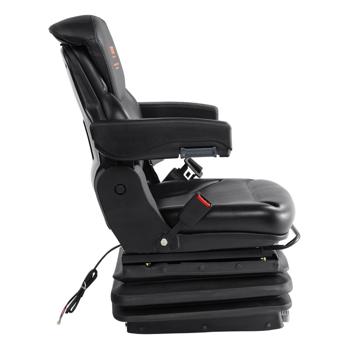 Universal Forklift Seat Adjustable Tractor Seat With Seatbelt Armrests