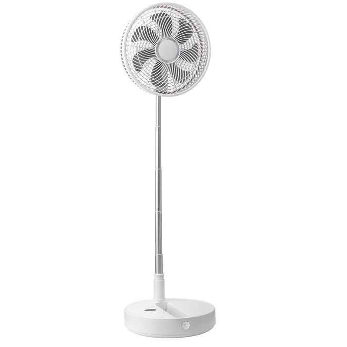 12 Inch Foldable Oscillating Standing Fan With Remote Control 4 Speed Adjustable Portable Desk Quiet Fan 7200Mah Rechargeable Usb Small Fan Folded Rotating Floor Fan For Bedroom Office Travel