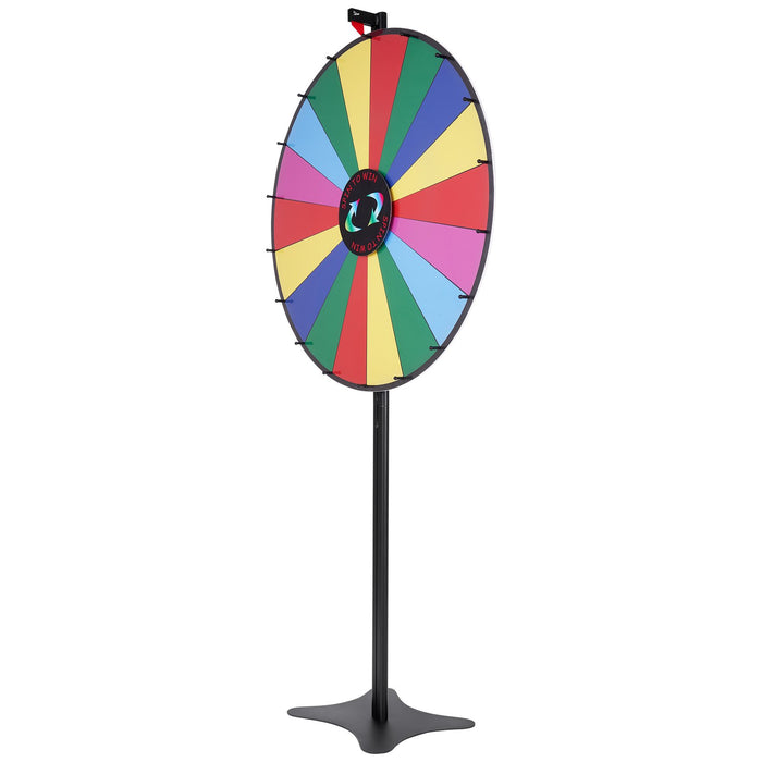 36 Inch Spinning Prize Wheel 18 Slots Spinning Wheel Roulette Wheel With A Dry Erase And 2 Markers Tabletop Or Floor Standing Win Fortune Spin Games In Party Pub Trade Show Carnival